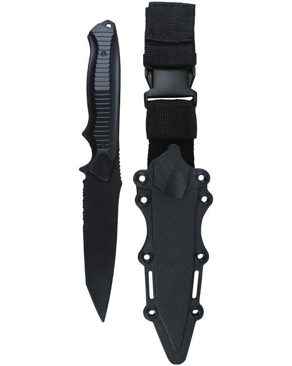 Kombat UK Airsoft Tanto Plastic Fixed Blade Dummy Knife - Black