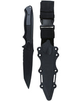 Kombat UK Airsoft Tanto Plastic Fixed Blade Dummy Knife - Black