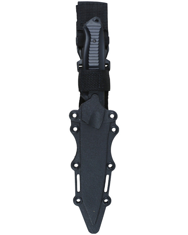 Kombat UK Airsoft Tanto Plastic Fixed Blade Dummy Knife - Black