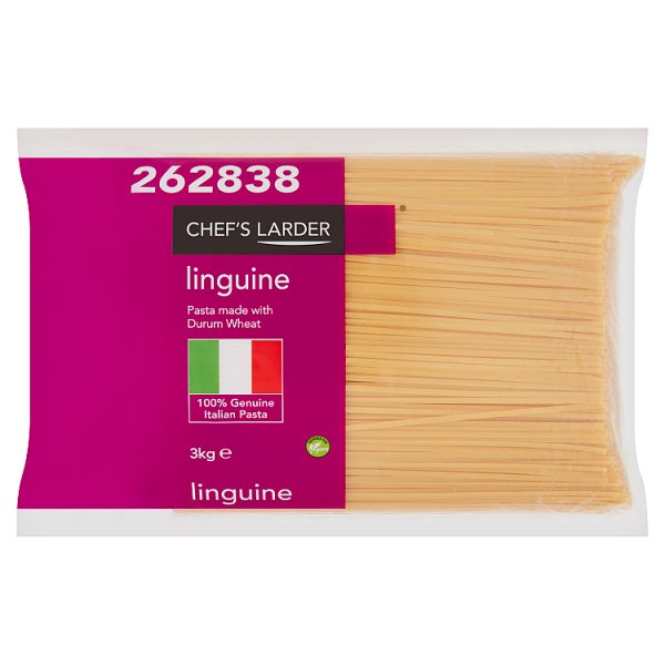 3kg Chef's Larder Linguine Pasta - Bulk Food Ration Storage
