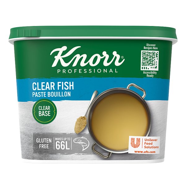 1kg Knorr Professional Clear Fish Paste Bouillon - Bulk Food Ration Storage