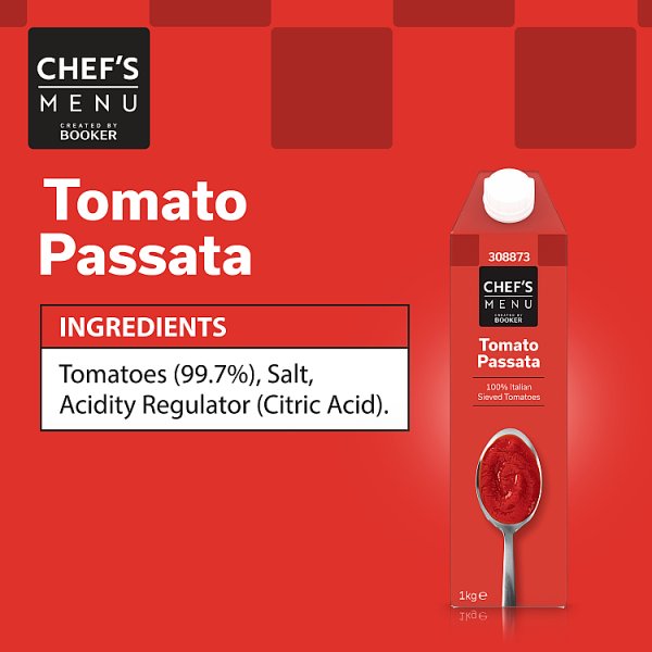 1kg Chef's Menu Tomato Passata - Bulk Food Ration Storage