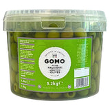 3.2kg Gomo Pitted Halkidiki Aperitivo Olives in Brine - Bulk Food Ration Storage