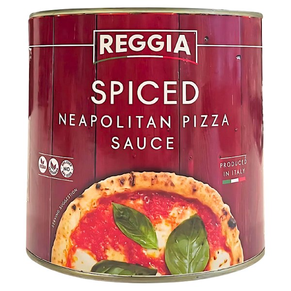 2500g Reggia Spiced Neapolitan Pizza Sauce - Bulk Food Ration Storage