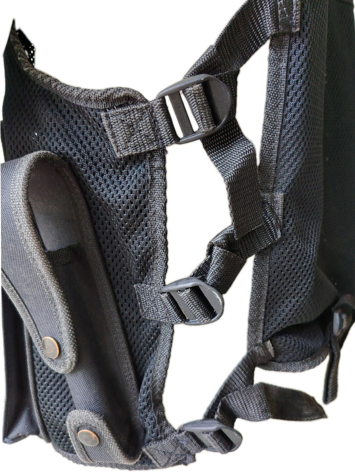 British Police Black Tactical Vest - Style A