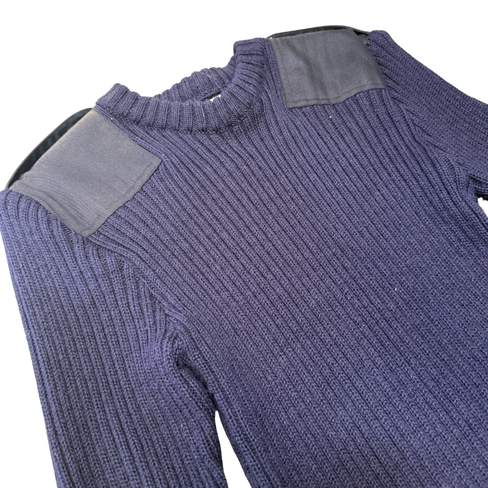 Royal Navy Wool Pullover Sweatshirt Jumper - Blue