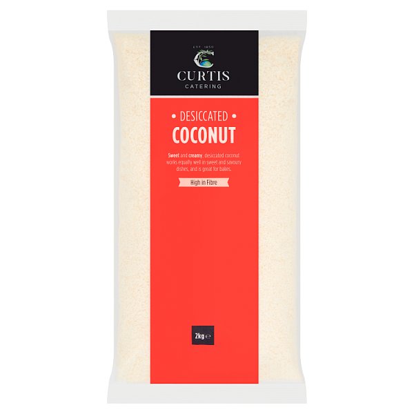 2kg Curtis Catering Desiccated Coconut - Bulk Food Ration Storage