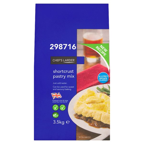 3.5kg Chef's Larder Shortcrust Pastry Mix - Bulk Food Ration Storage