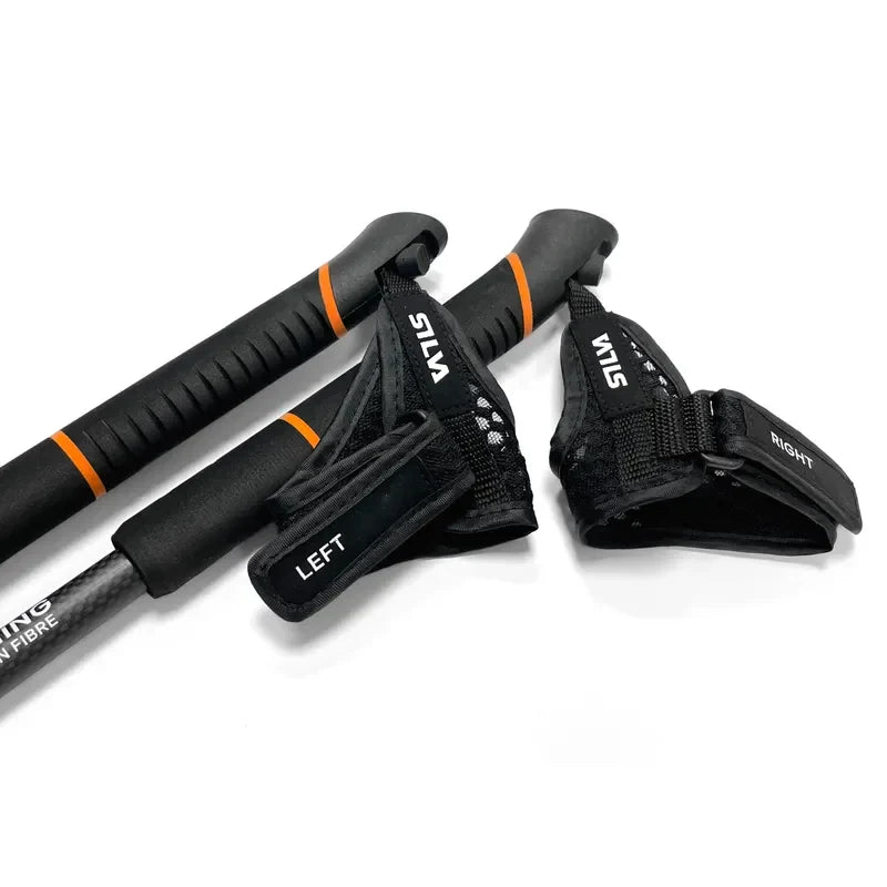 Silva Carbon Black Running Poles 110cm