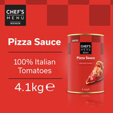 4.1kg Chef's Menu Pizza Sauce - Bulk Food Ration Storage