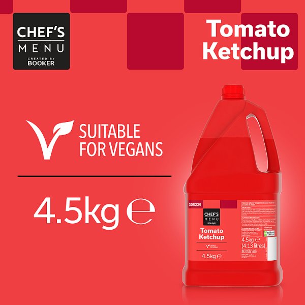 4.5kg Chef's Menu Tomato Ketchup - Bulk Food Ration Storage