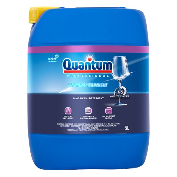 Quantum Professional by Finish Professional Glasswash Detergent 5 Litre
