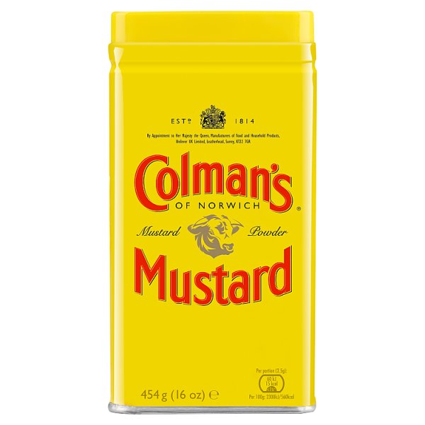 454g Colman's Mustard Powder - Bulk Food Ration Storage
