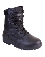 Kombat UK Patrol Boot - Half Leather/Half Nylon - Black - 14