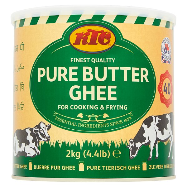 2kg KTC Finest Quality Pure Butter Ghee - Bulk Food Ration Storage