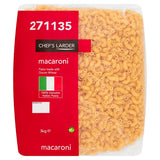 3kg Chef's Larder Macaroni - Bulk Food Ration Storage