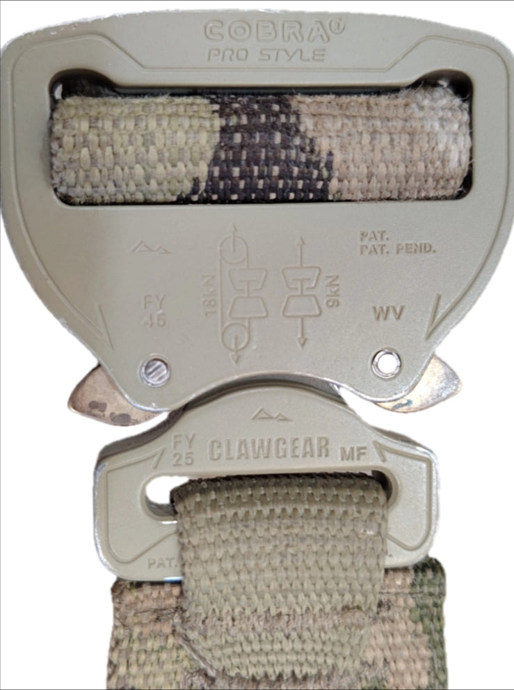 British Military Clawgear Tactical Belt Multicam Cobra Buckle