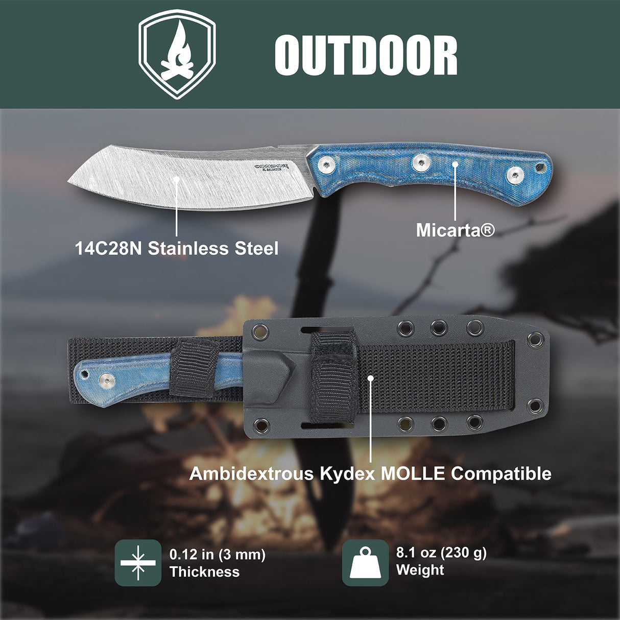 Condor Sport X.E.R.O. Chief Fixed Blade Knife