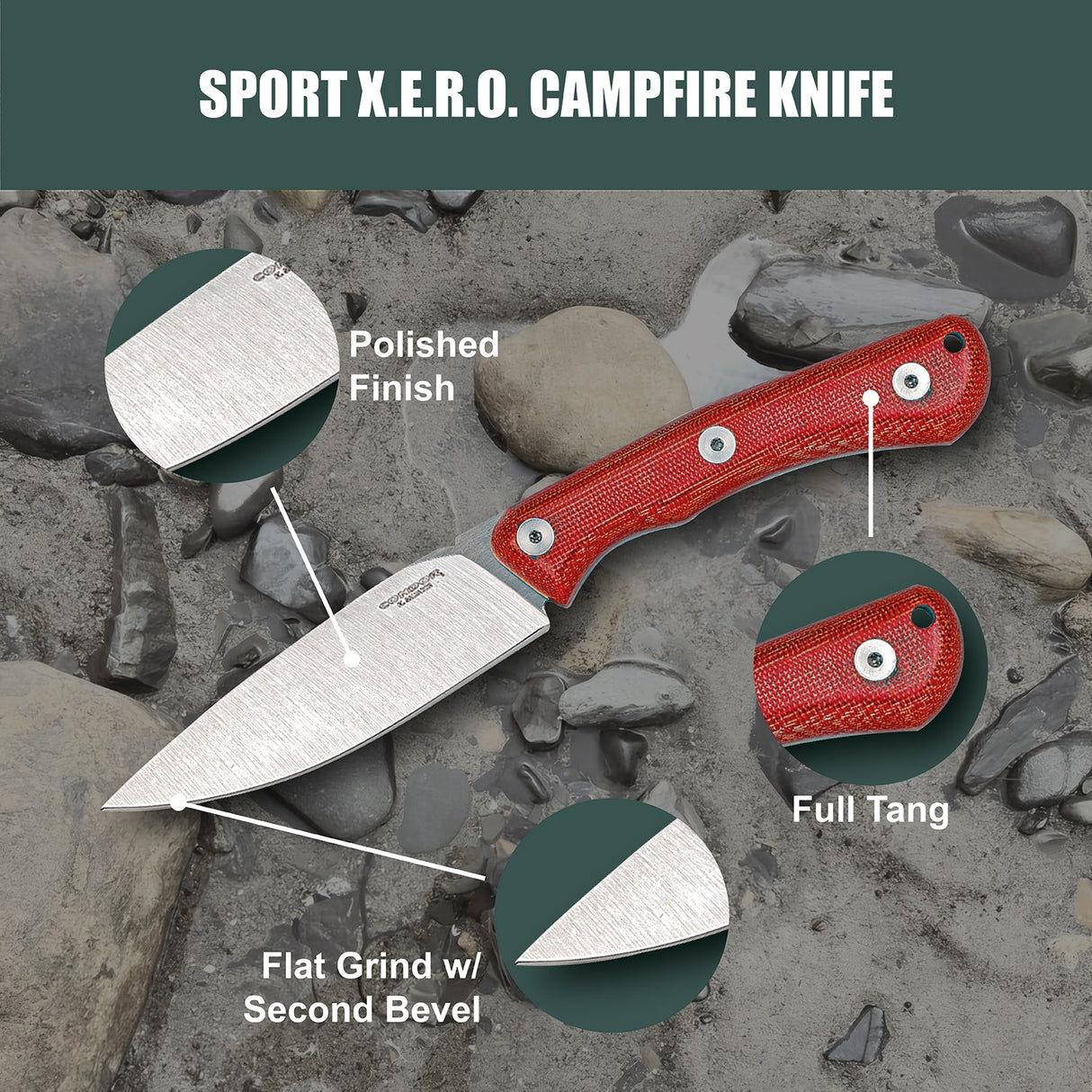 Condor Sport X.E.R.O. Campfire Fixed Blade Knife
