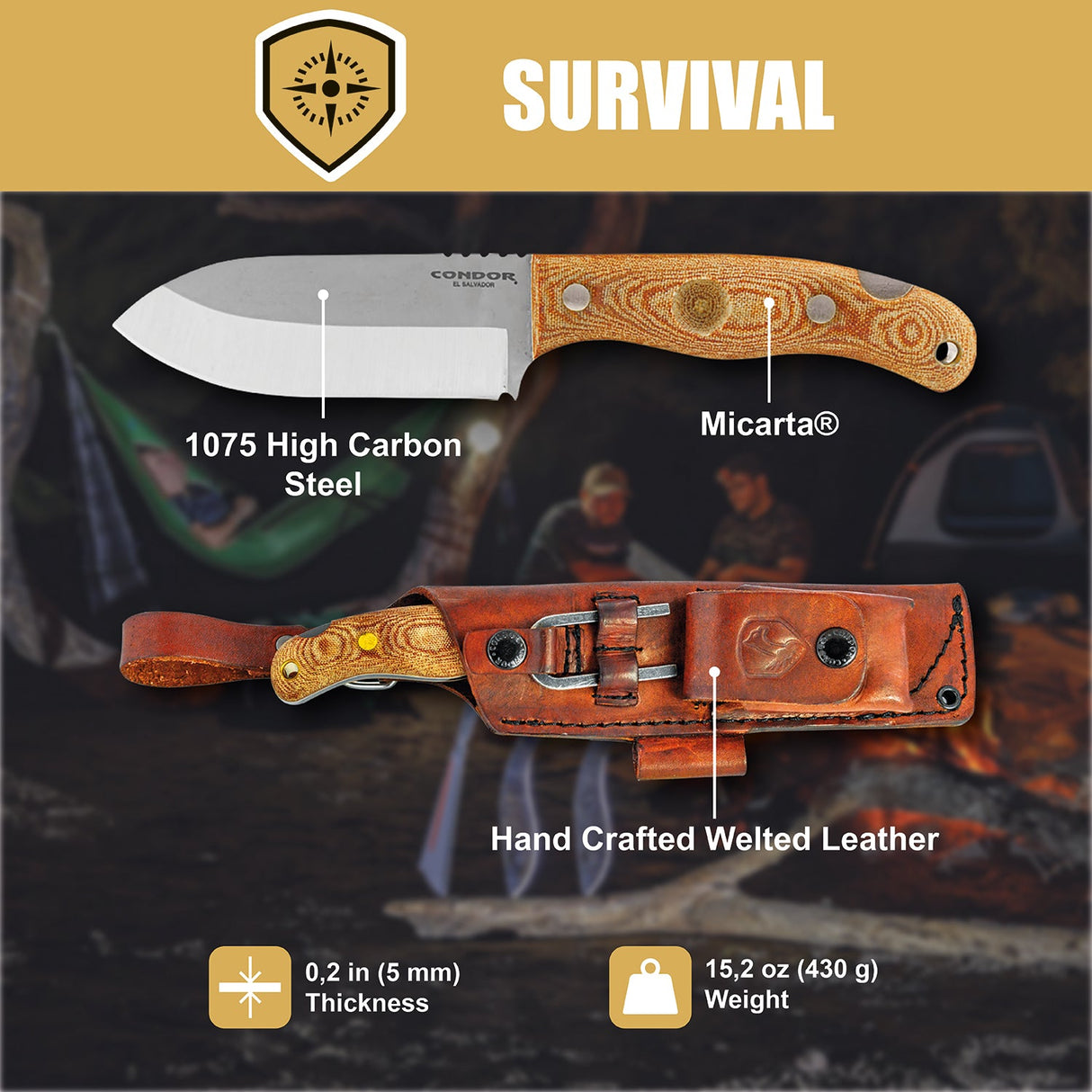 Condor Toki Fixed Blade Knife