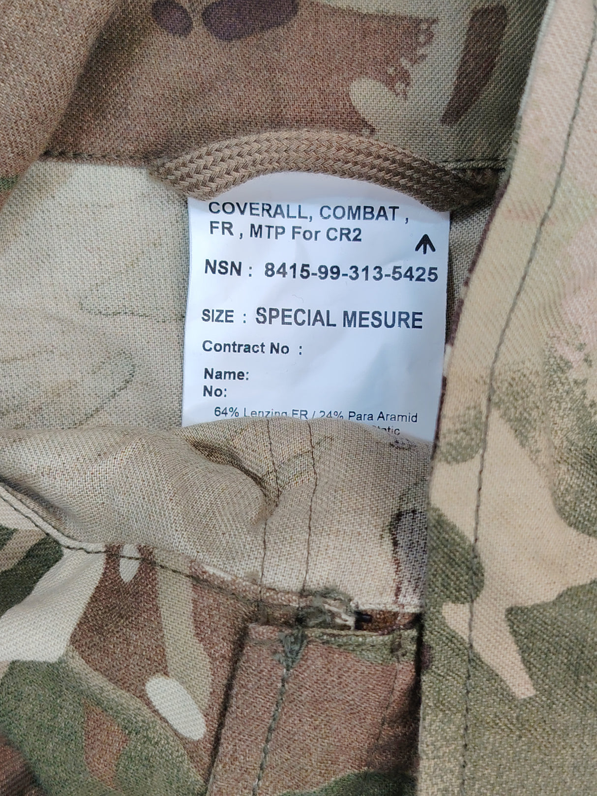 British Military Tank Fire Retardant Combat Coverall MTP For CR2
