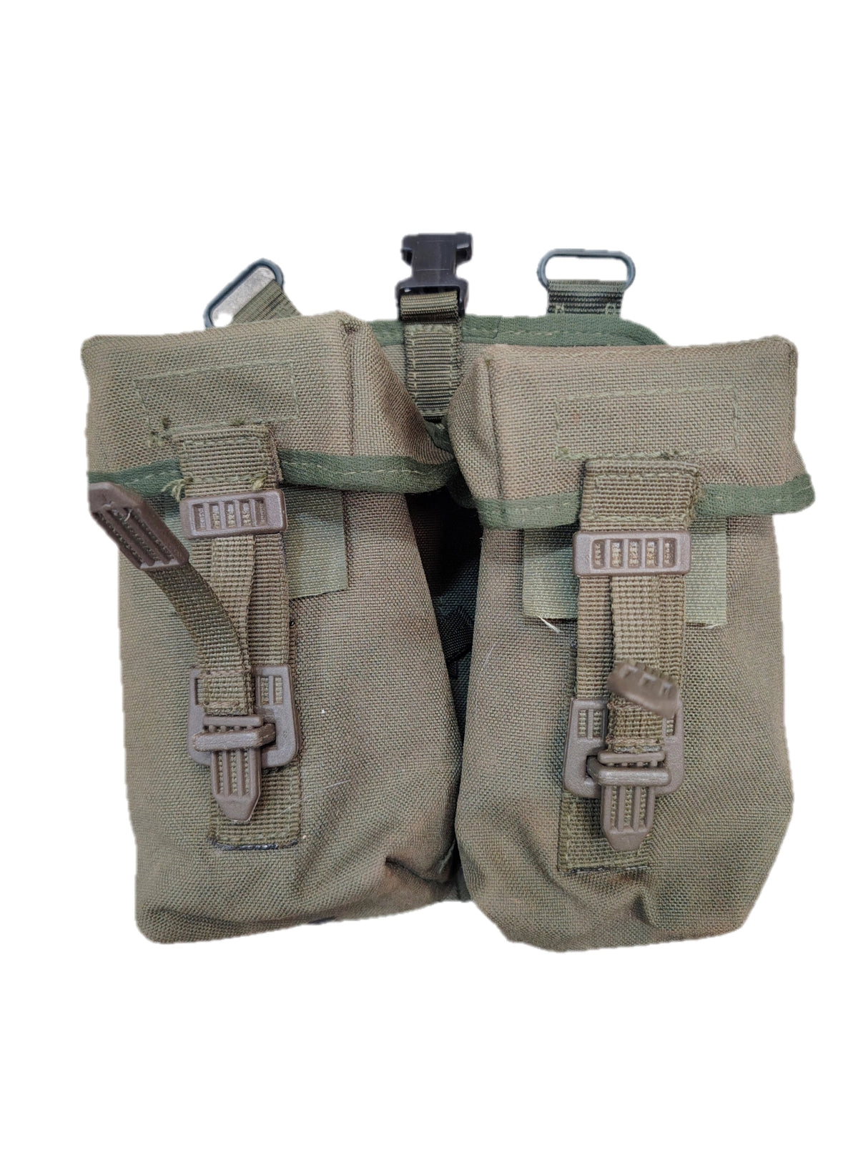 British Military PLCE Double Ammo Pouch - Olive Green