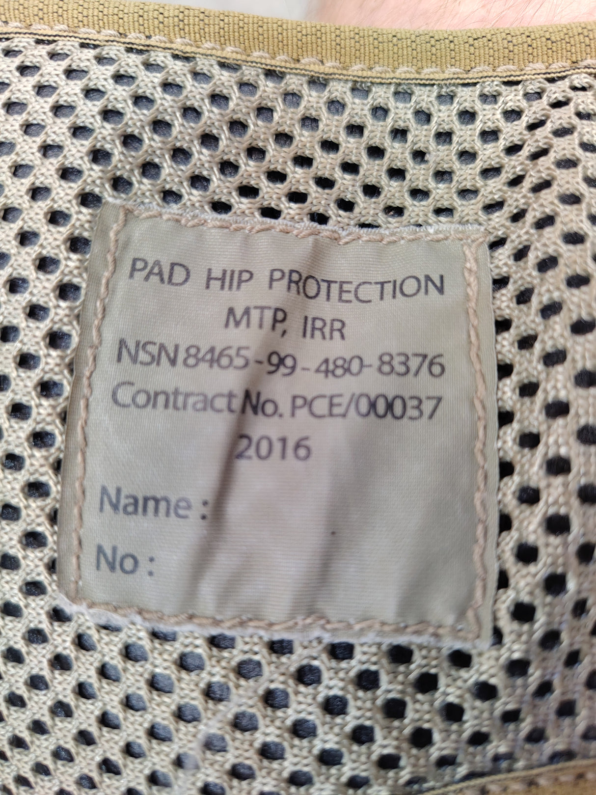 British Military MTP Hip Protection Hip Pad
