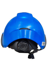 Police Cromwell ER1 (3) Blue SAR Safety Helmet With Sliding Visor.