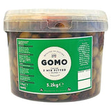 3.2kg Gomo 2 Italian Mix Pitted Olives - Bulk Food Ration Storage