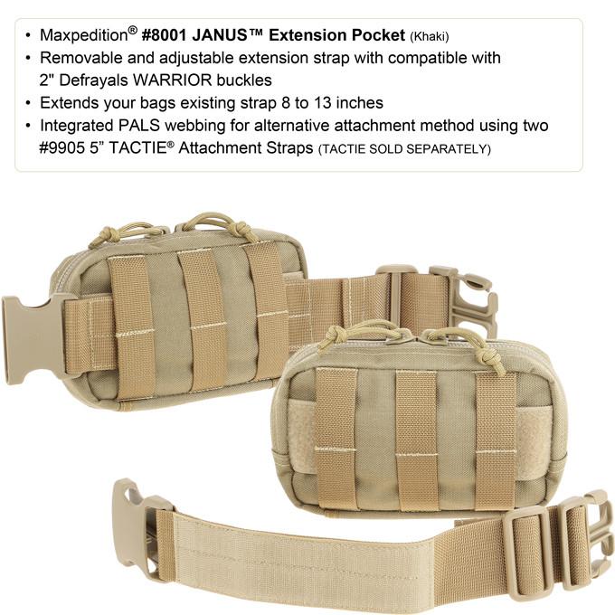 Maxpedition JANUS Extension Khaki Pocket