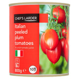 800g Chef's Larder Italian Peeled Plum Tomatoes in a Rich Tomato Juice - Bulk Food Ration Storage