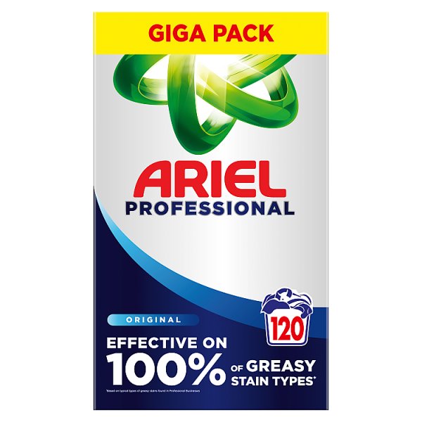 6.6kg Ariel Professional Washing Powder Laundry Detergent Original 120 washes