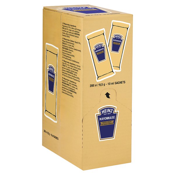 Heinz Smooth and Creamy Mayonnaise 10ml x 200 Sachets - Bulk Food Ration Storage