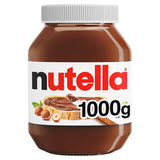 1000g Nutella Hazelnut Chocolate Spread Jar - Bulk Food Ration Storage
