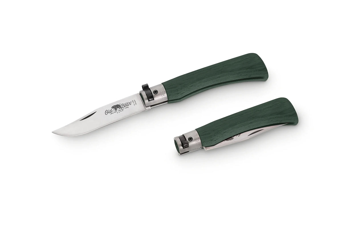 Antonini Old Bear Full Colour Large Green Folding Knife