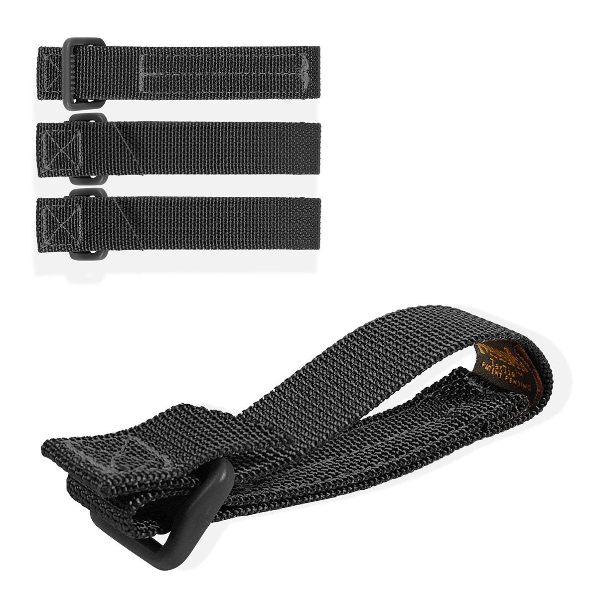 Pack of 4 Maxpedition 3" TacTie Black Attachment Straps