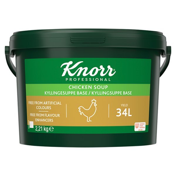 2.2kg Knorr Professional Chicken Soup 34 Litre - Bulk Food Ration Storage