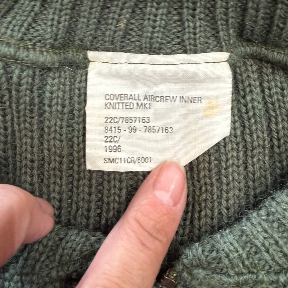 British Military Aircrew Inner Knitted MK1 Coverall