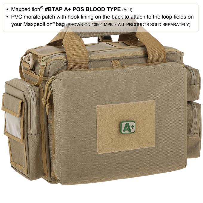Maxpedition A+ POS Blood Type Swat Patch