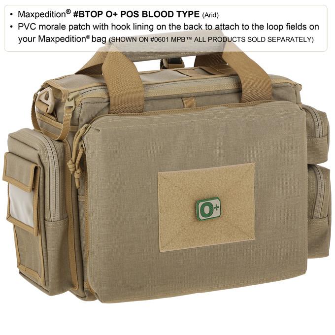 Maxpedition O+ POS Blood Type Patch