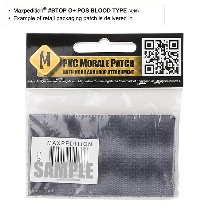Maxpedition O+ POS Blood Type Patch
