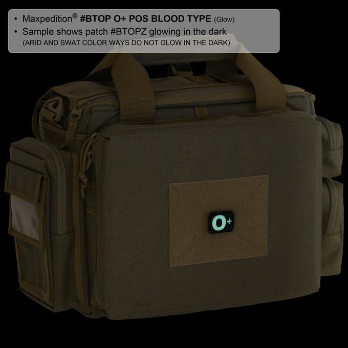 Maxpedition O+ POS Blood Type Swat Patch