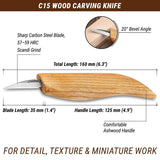 Beavercraft Detail Wood Carving Knife