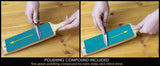 Beavercraft 15" Double Sided Leather Strop with Compound