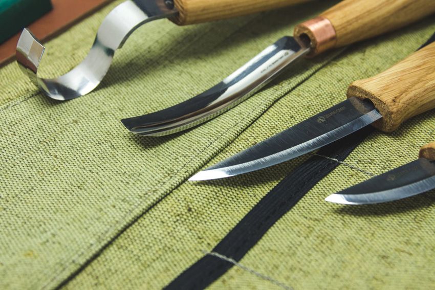Beavercraft Spoon and Kuksa Carving Set in Tool Roll