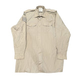 British Military Men's Army All Ranks Long Sleeve Fawn Shirt