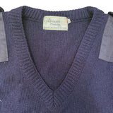 British Military Men's Navy V-Neck Sweater Jumper