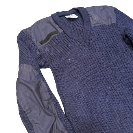 British Military NATO Men's Wool V-Neck Pullover Jumper Sweater
