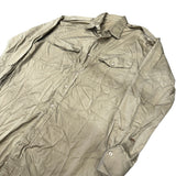 British Military Royal Marines Men's Khaki Long Sleeve Shirt