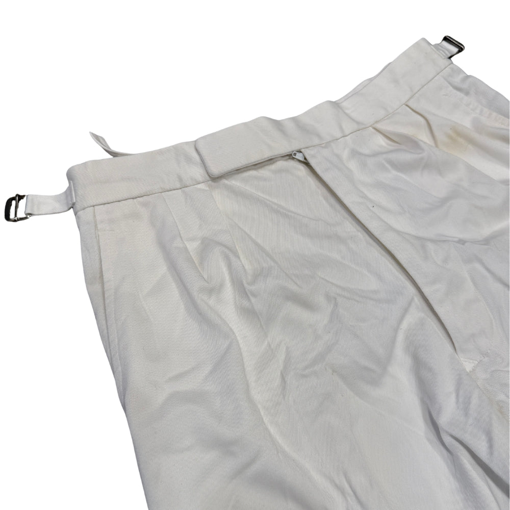 British Military Royal Navy Men's White Shorts